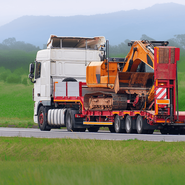 Construction trucks and equipment for infrastructure freight