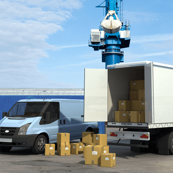 eCommerce and 3PL last-mile delivery trucks