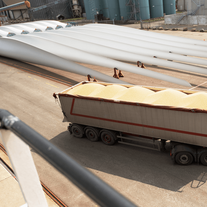Technology and electronics freight delivery trucks